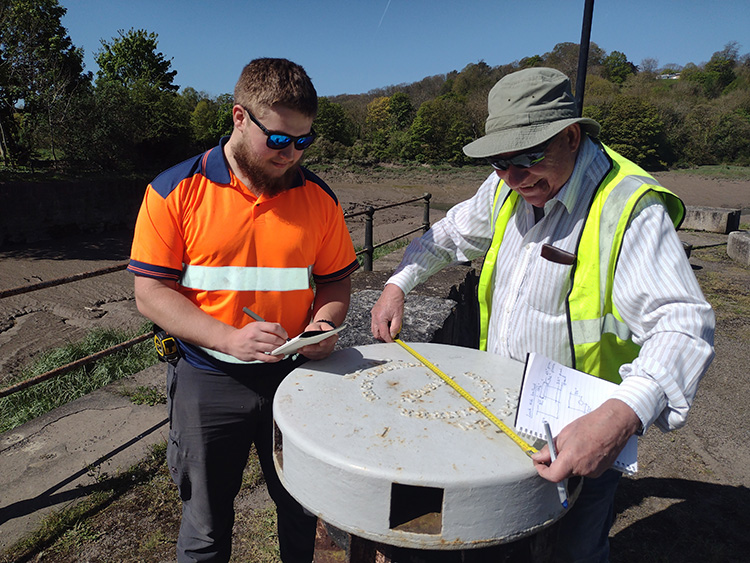 April24_Charlie and Bob worked together surveying the many historic features around the Tongue 